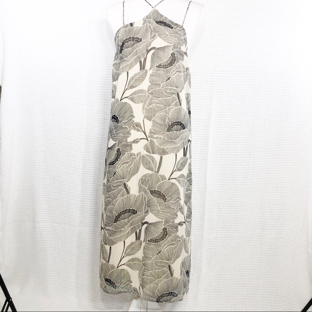 Stitch & Feather Floral Strappy Maxi Dress   G112